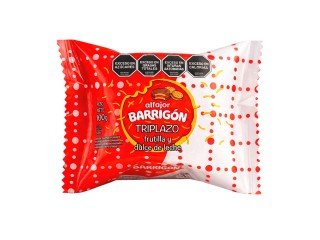 ALFAJOR BARRIGON TRIPLAZO FRUTILLA Y DDL