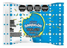 ALFAJOR BARRIGON TRIPLAZO CREMA Y DDL