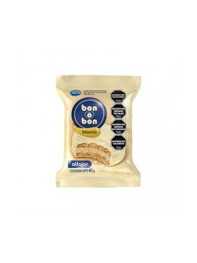 ALFAJOR BON O BON SIMPLE BLANCO