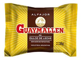 ALFAJOR GUAYMALLEN SIMPLE NEGRO
