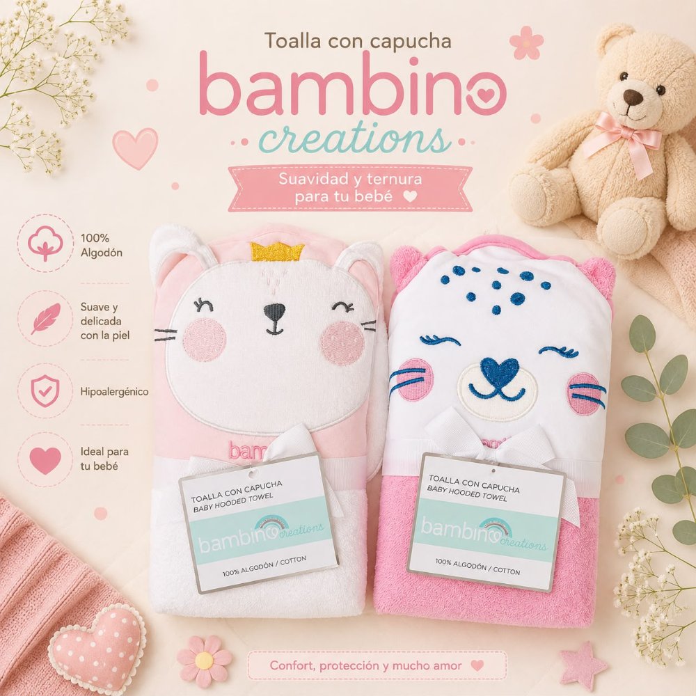 TOALLA BAMBINO NIÑA