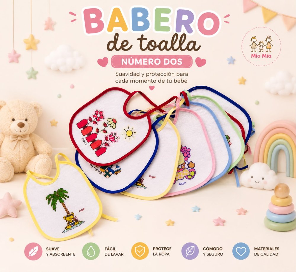 BABERO TOALLA TALLA 2