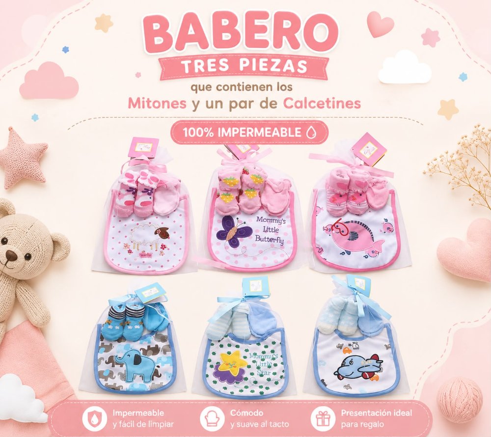 BABERO 3 PCS MITON+CALCETA