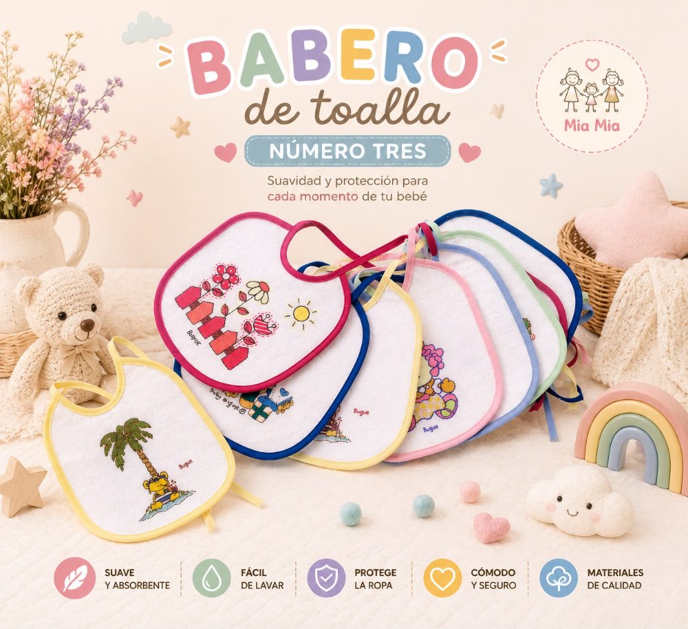 BABERO TOALLA TALLA 3