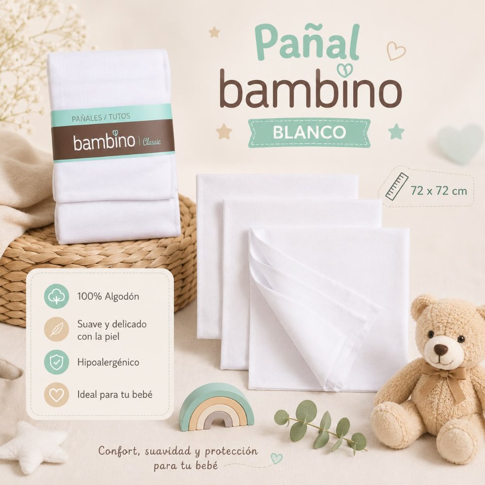 PAÑAL BAMBINO BLANCO