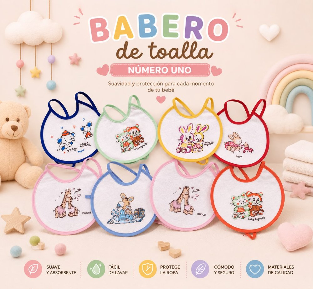 BABERO TOALLA TALLA 1