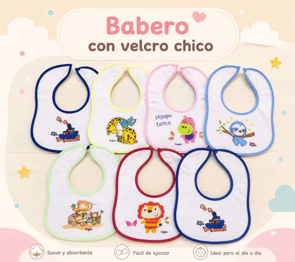 BABERO TOALLA CHICO VELCRO