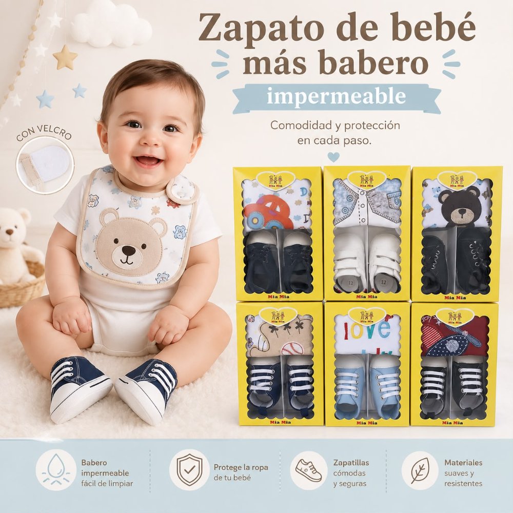 ZAPATO+BABERO EN CAJA