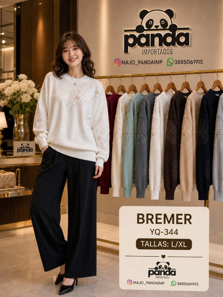 SUETER BREMER CON PERLAS