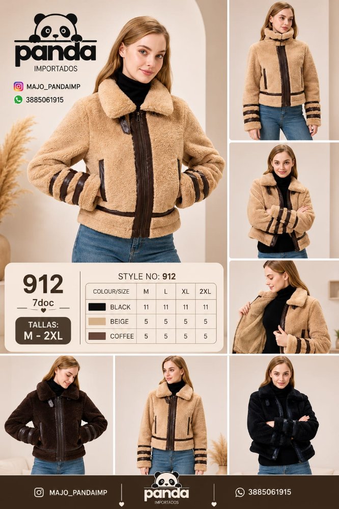 CAMPERA GAMULAN CON PIEL