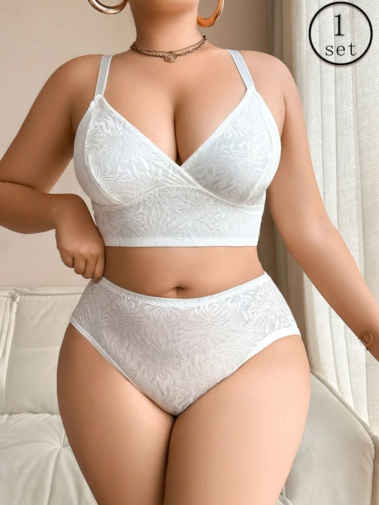 Conjunto de lencería blanco 3xl  127771960