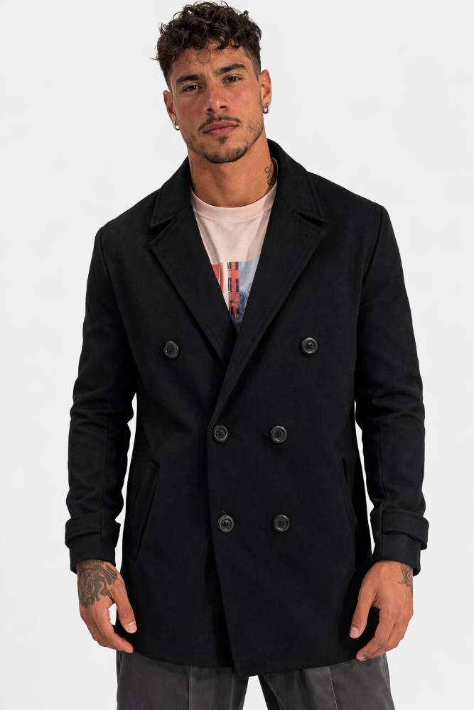 Abrigo MERKABÁ Modelo 22108 Negro