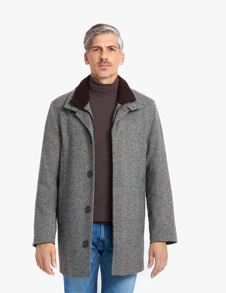 Abrigo DI NUOVO Modelo 5075 Jaspe Café
