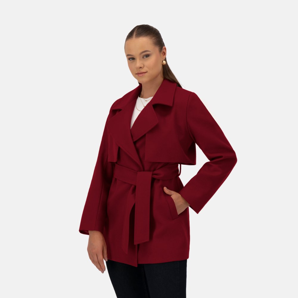 Abrigo MERKABÁ Modelo 25324 Rojo