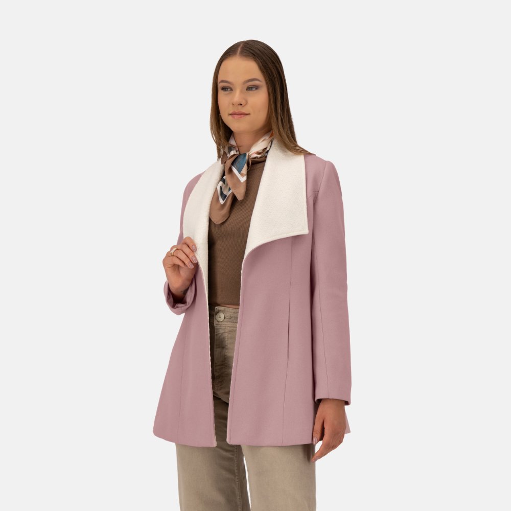Abrigo DI NUOVO Modelo 2171 Rosa c/blanco