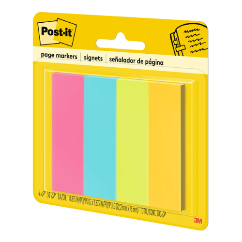 Post its de 4 columnas de colores