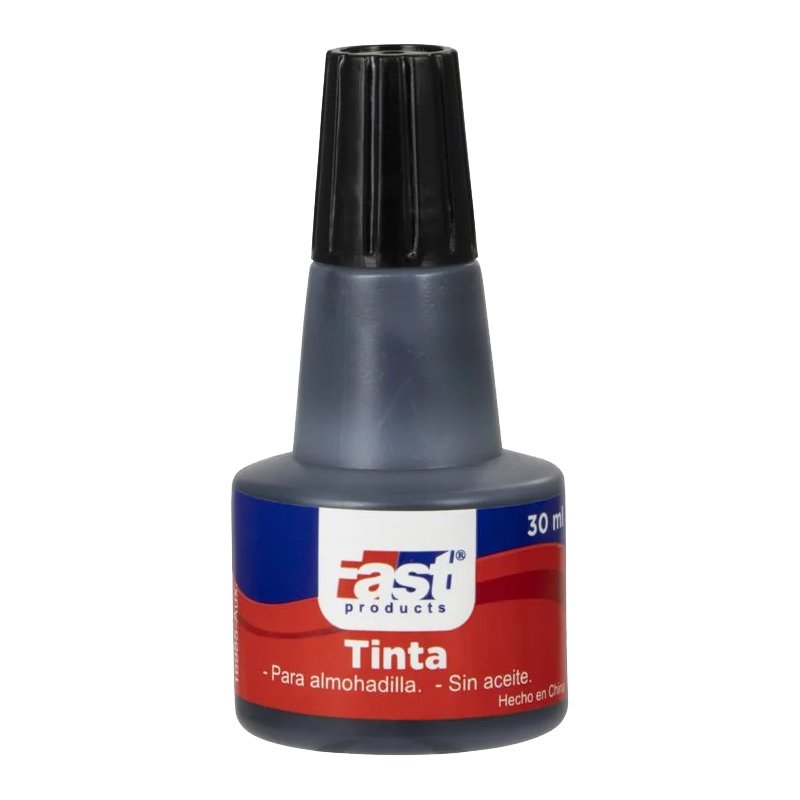 Tinta de gotero azul marca FAST para almohadilla de sellos