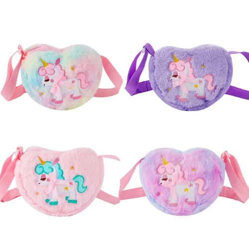 Bandolera peluche de unicornio