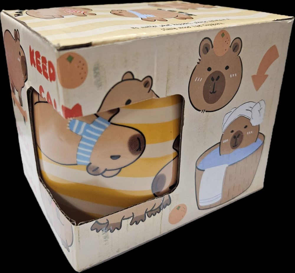 Taza en caja capibara