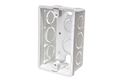 Caja rectangular PVC 4 in x 2 in blanco