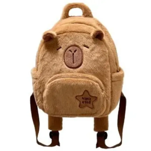 Mochila peluche de capibara