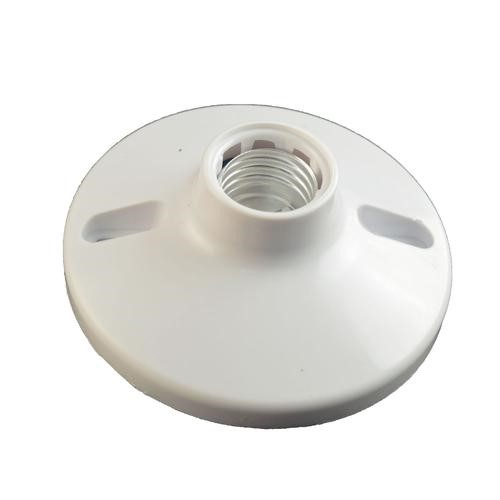Roseta/receptangulo baq s/cadena marfil E27