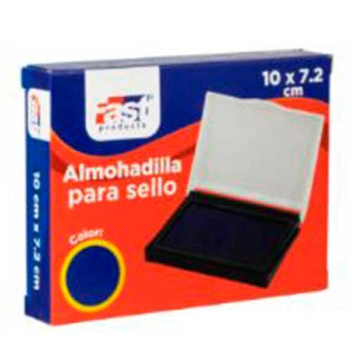 Almohadilla azul marca FAST para sellos grande