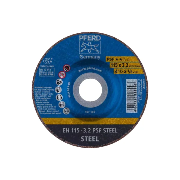 Disco corte metal de 114.3 x 2.38 mm psf