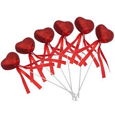 Corazones en varilla