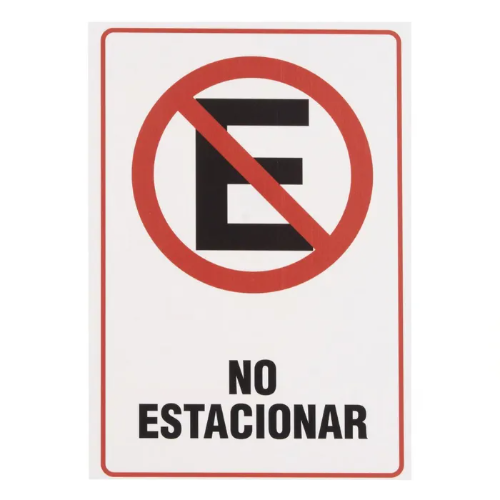 Señal de no estacionarse