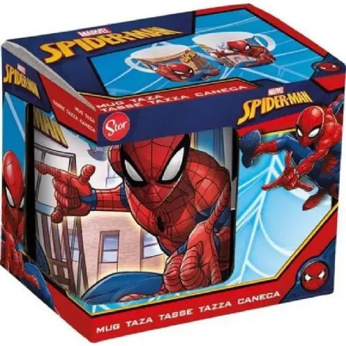 Taza en caja spiderman