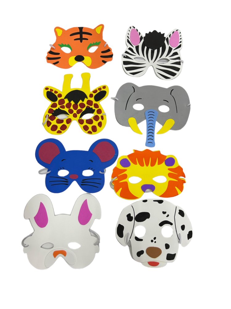 Máscara de foamy de animales