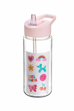 Botella con stickers