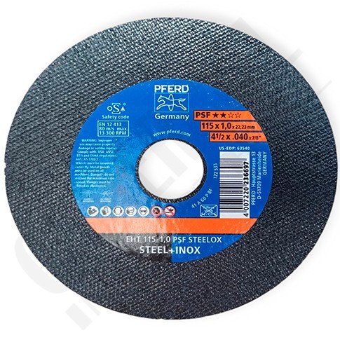 Disco corte metal de 114.3 x 1 psf