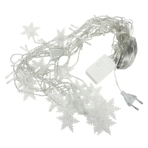 Guía de luces tipo copo de nieve