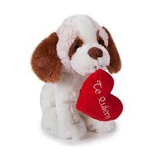 Peluche de perro con corazon