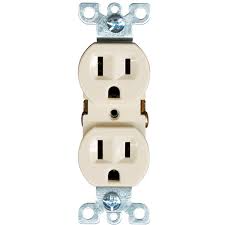 Toma polarizado doble 15 a 125 v blanco/marfil