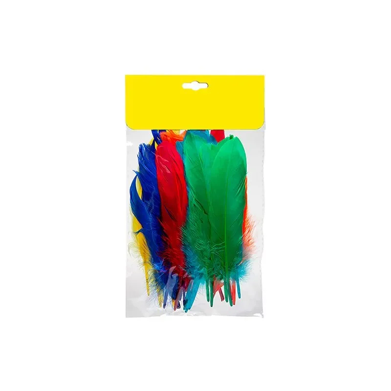 Paquete de plumas de colores