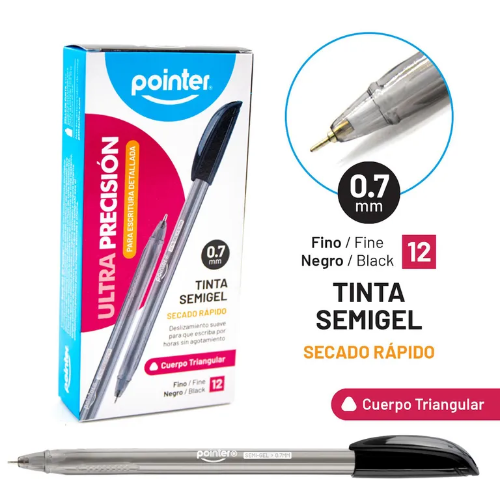 Lapicero Pointer Semi gel
