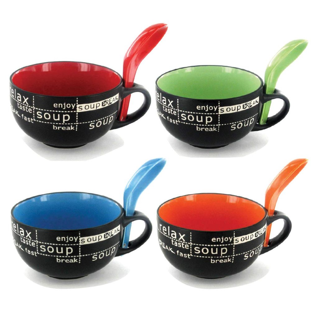 Taza sopera con cuchara