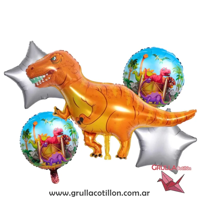set 5 pcs dinosaurios varios