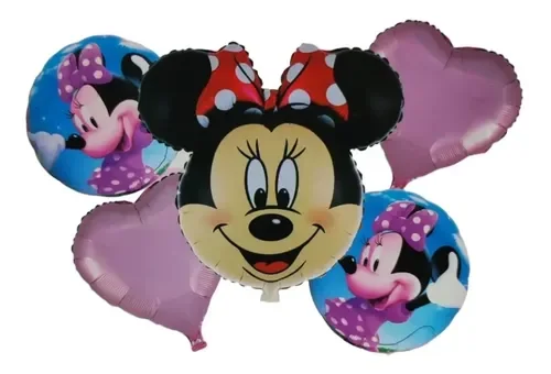 Globos 5 piezas minnie