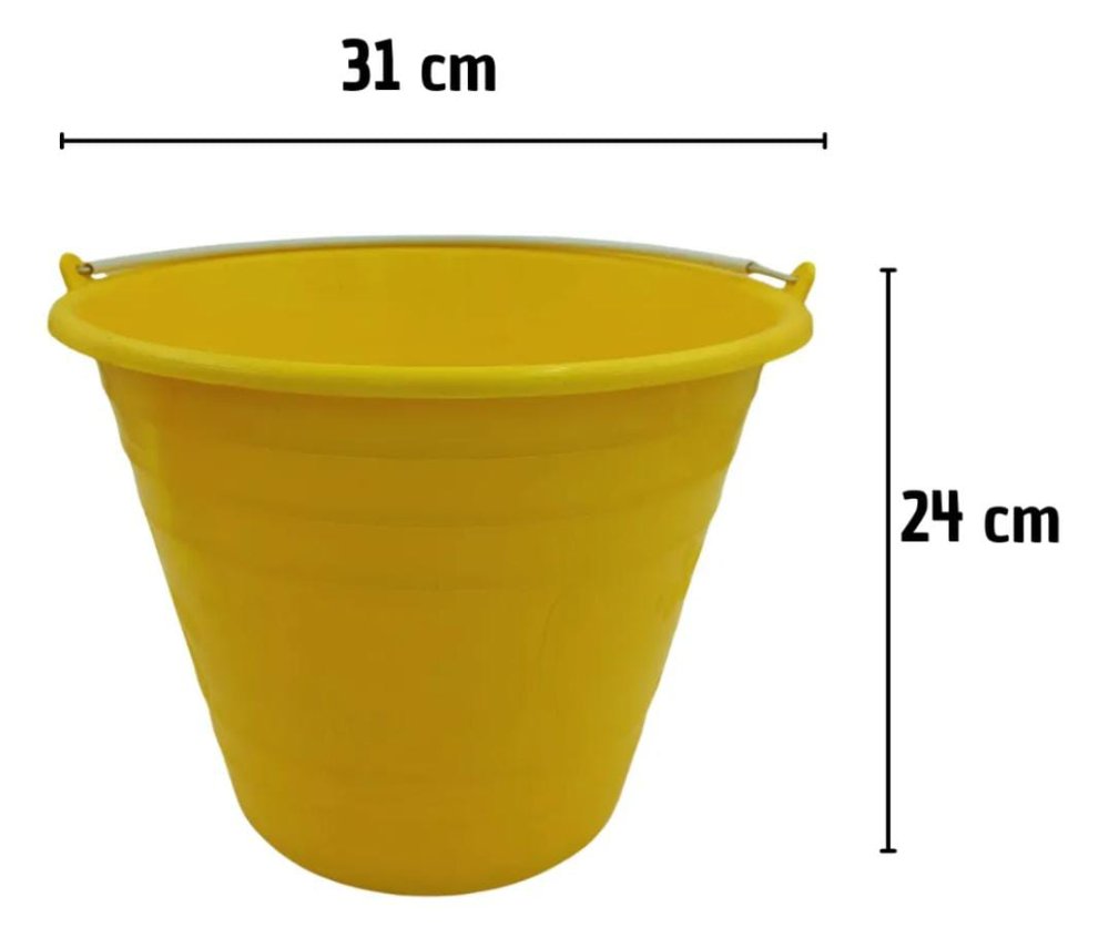 CUBETA ECONOMICA 10 LITROS VARIOS COLORES