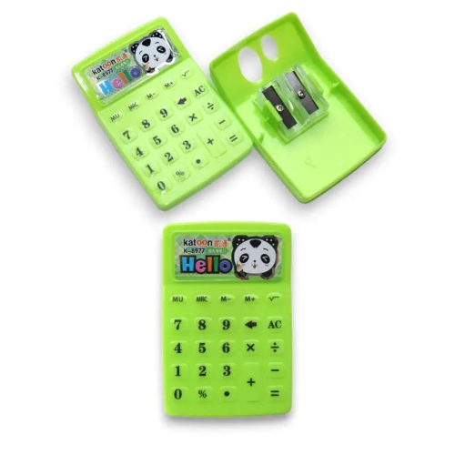 Sacapuntas Escolar Diseño Calculadora Kwaii