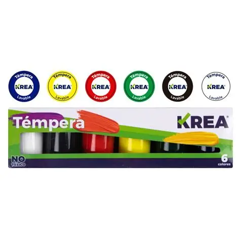Caja de Tempera Krea 6 colores