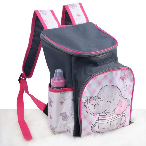 Pañalera tipo mochila rosa