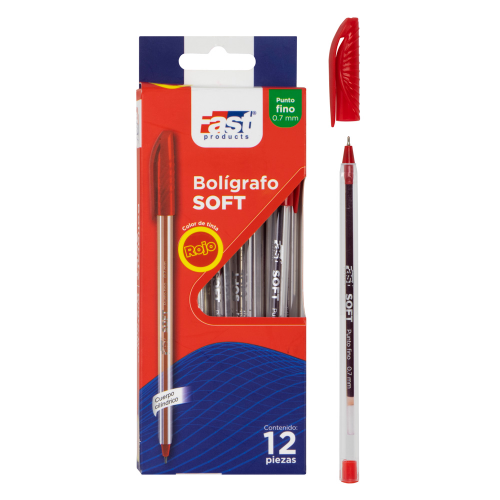 Lapicero Fast Soft Rojo