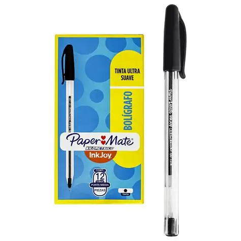 Lapicero Paper Mate Kilométrico Negro