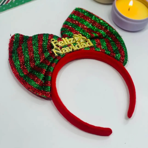 Diadema Navideña Con Moño