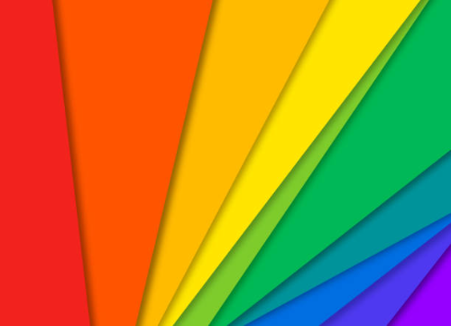 Hojas Arco Iris Tamaño carta Colores Surtidos